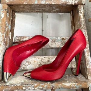 TANIA SPINELLI Italian Red pointed heel